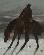 Gustave Courbet Hunter on Horseback china oil painting artist